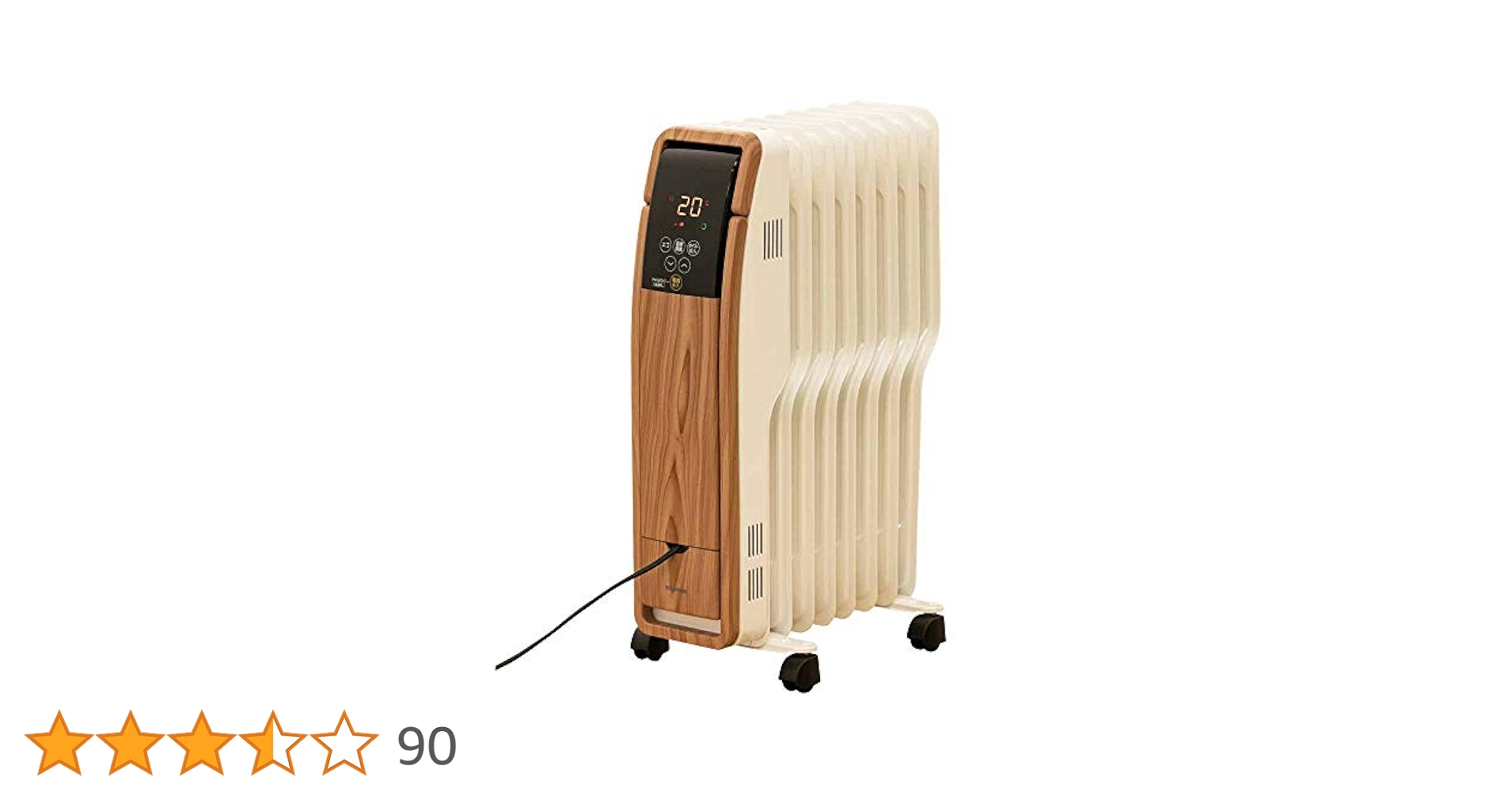 Amazon | アイリスオーヤマ オイルヒーター 8畳 ウェーブ型 500W