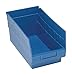 Quantum QSB202BL Store More Shelf Bin, 11-5/8" Length x 6-5/8" Width x 6" Height, Blue, Pack of 30