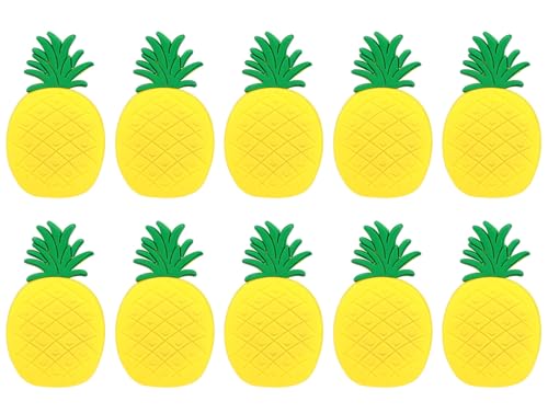 Imanes decorativos de piña para refrigerador Garneck 10 piezas