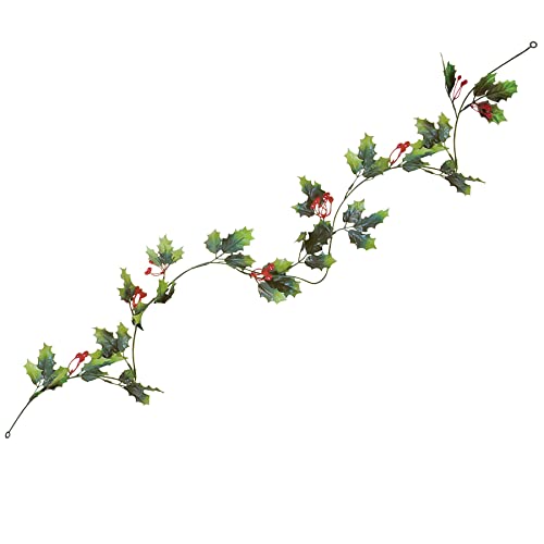 Guirlande de houx et baies Beistle 20844 en polyester souple et durable