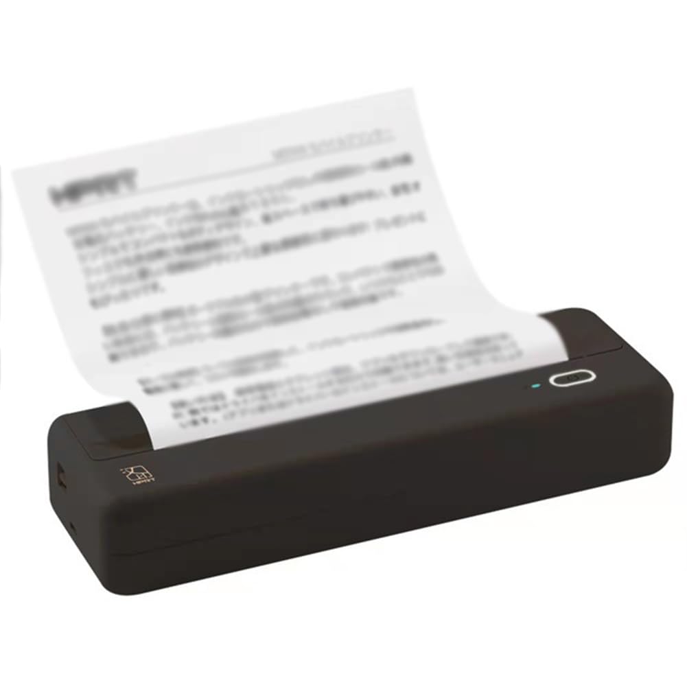 Stampante termica portatile wireless, stampante compatta da viaggio per casa e ufficio, stampante A4 senza inchiostro, supporta carta da 210 mm/110 mm, per la scuola e la stampa quotidiana