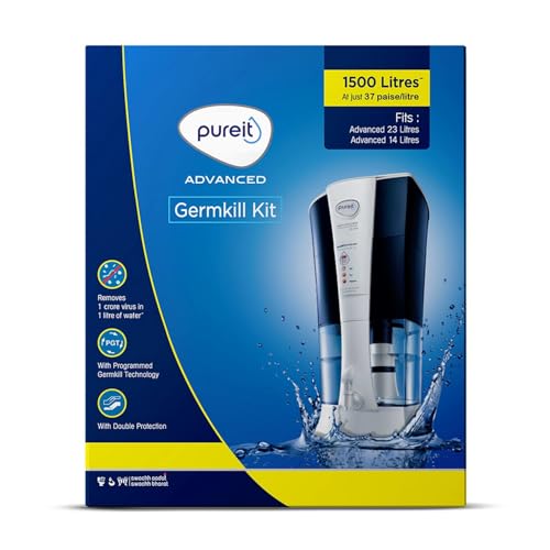 Image of Pureit Germkill Kit For Advanced 23 L Water Purifier-1500 L Capacity,Sand,Multicolour