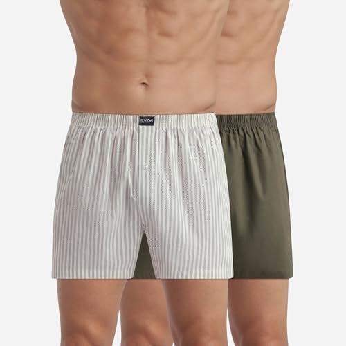 Vêtements Dim Coton Stretch Loose Boxers X2 pour Homme - vue 4