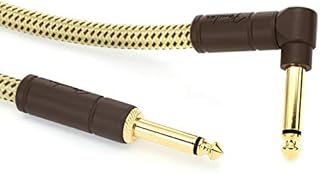 Fender 10FT Deluxe Jack Cable Prosto/Kąt - Tweed