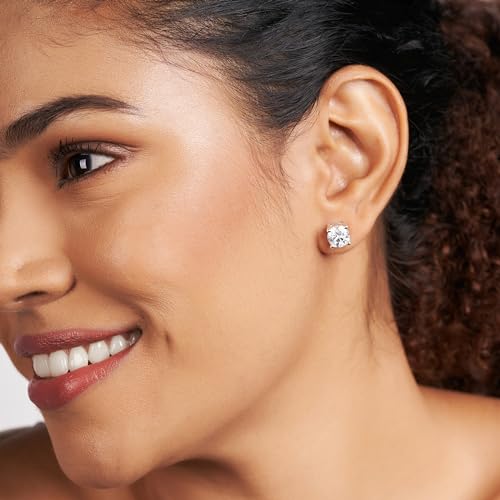 IGI Certified Lab Grown Diamond Solitaire Stud Earrings | 1/2 Ct - 6 Ct Round Shape Push Back 4 Prong Settings 14K Gold Or Platinum | EF - Color, VS - Clarity | Friendly Diamonds2