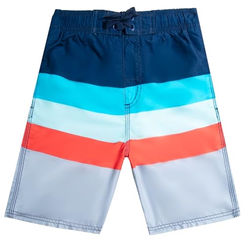 Image of Kanu Surf Boys' Dominica Floral Quick Dry Beach Board Shorts Swim Trunk