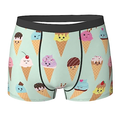 Ropa Interior Impresión De Conos De Helado Calzoncillos Hombre Boxer Livianos Calzoncillos Deportiva Premium Calzoncillos De Hombre XXL