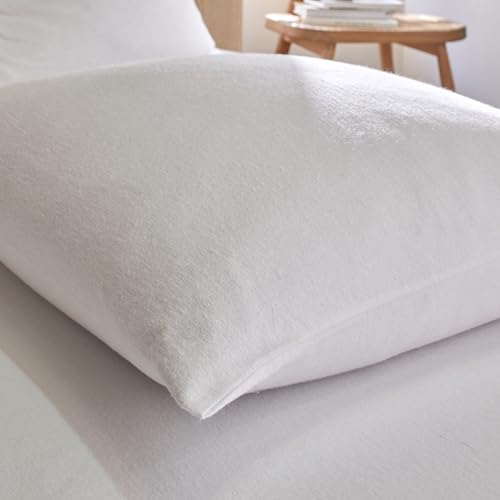 Duquennoy & Lepers 1867 Linge de lit - Protège Oreiller Molleton 100% Coton 65x65 CM - Housse d'oreiller Absorbante