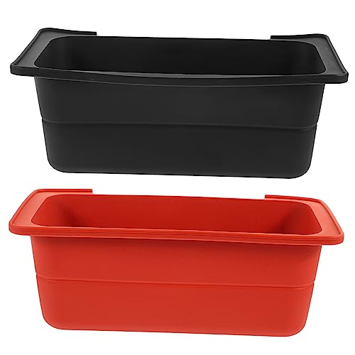 BESPORTBLE Silicone Oil Box Liners 2 Pack Non-Slip Grease Catcher Liner for Grills Easy Storage