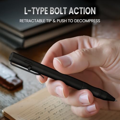 Bolígrafo de acero inoxidable Origin-Joy con 4 recambios miniatura 2