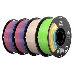 Creality PLA+ 3D Printer Filament 1.75mm, Multicolor, 4-Pack,Toal 4KG