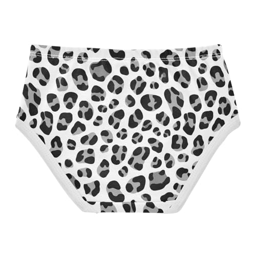 Joisal Leopard Print Black Grey White Toddler Girls Underwear 2t Cotton Cute Panties Girl Designer Briefs Kids Undies2