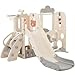 6IN1 滑り台 多機能 大型遊具 室内 ブランコ バスケットゴール 収納スペース付き 子供 キッズ 誕生日プレゼント こどもの日