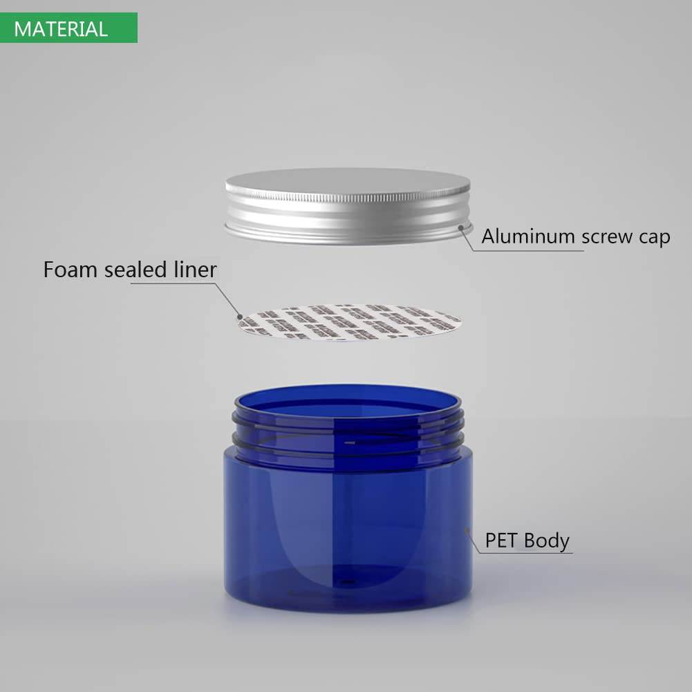 68 Barattoli In Plastica Trasparente Da 50 Ml Con Coperchio - ZEONHAK - A Prova Di Perdite Per Viaggio, Cosmetici, Spezie - 5
