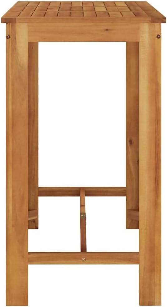 vidaXL Garden Bar Table Natural Wood Solid Acacia Wood 47.2x23.6x41.3 in