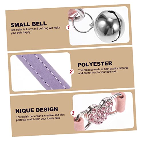 Collier de chat en strass réglable de qualité supérieure pour petit félin