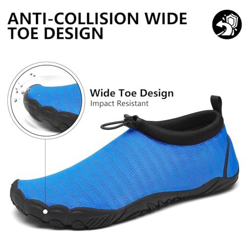 Image of Mishansha Womens Mens Water Swim Shoes Wide Toe Box Barefoot Shoes US Size 5.5-13.5 Women / 3-11.5 Men