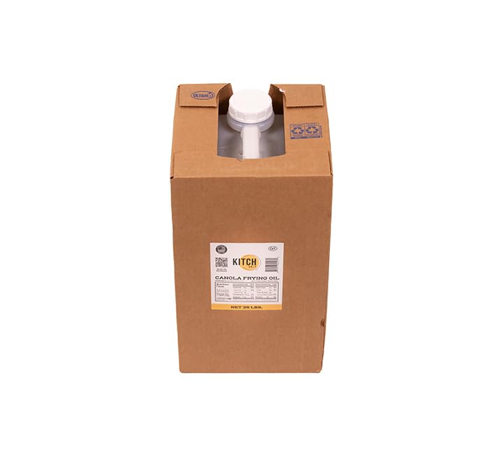 Kitch 24/7 Canola Frying Oil, 35 Pounds, High Smoke Point, Bulk Food Service