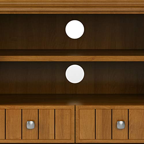 SIMPLIHOME Acadian SOLID WOOD 60 inch Wide Transitional TV Media Stand in Light Golden Brown For TVs up to 65 inches for the Living Room and Entertainment Center - Image 7