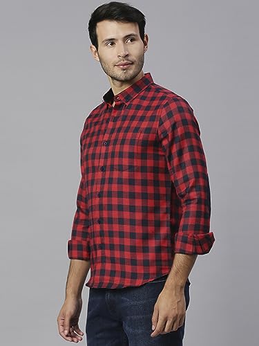 Image of Thomas Scott Men's Checkered Slim Fit Shirt