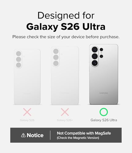 Image of Ringke Fusion for Samsung Galaxy S26 Ultra Case Back Cover [Scratch-Resistant] Slim Transparent Shockproof Bumper Protective - Clear