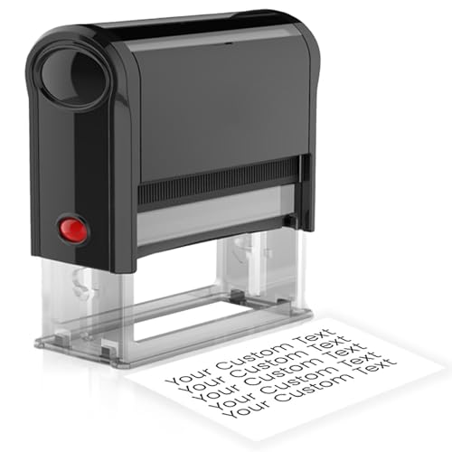 Tampon Personnalisé,Entreprise Personnalisable,Tampon Encreur Entreprise, Cachet Entreprise,Tampon Signature,Cachet Entreprise - 5 Tailles, 9 Couleurs...