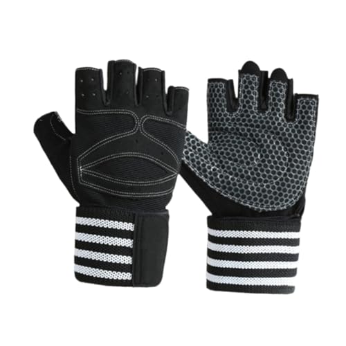 Gants d'entraînement noirs en lot de 2 pour musculation homme et femme