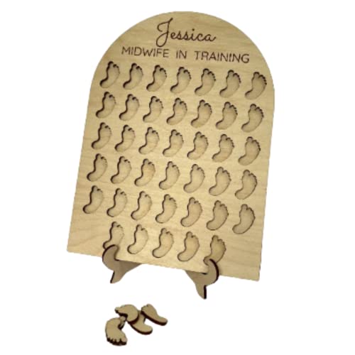 Personalised Midwife in Training Baby Birth Counter | Nurse Midwife Gift | 40 Births