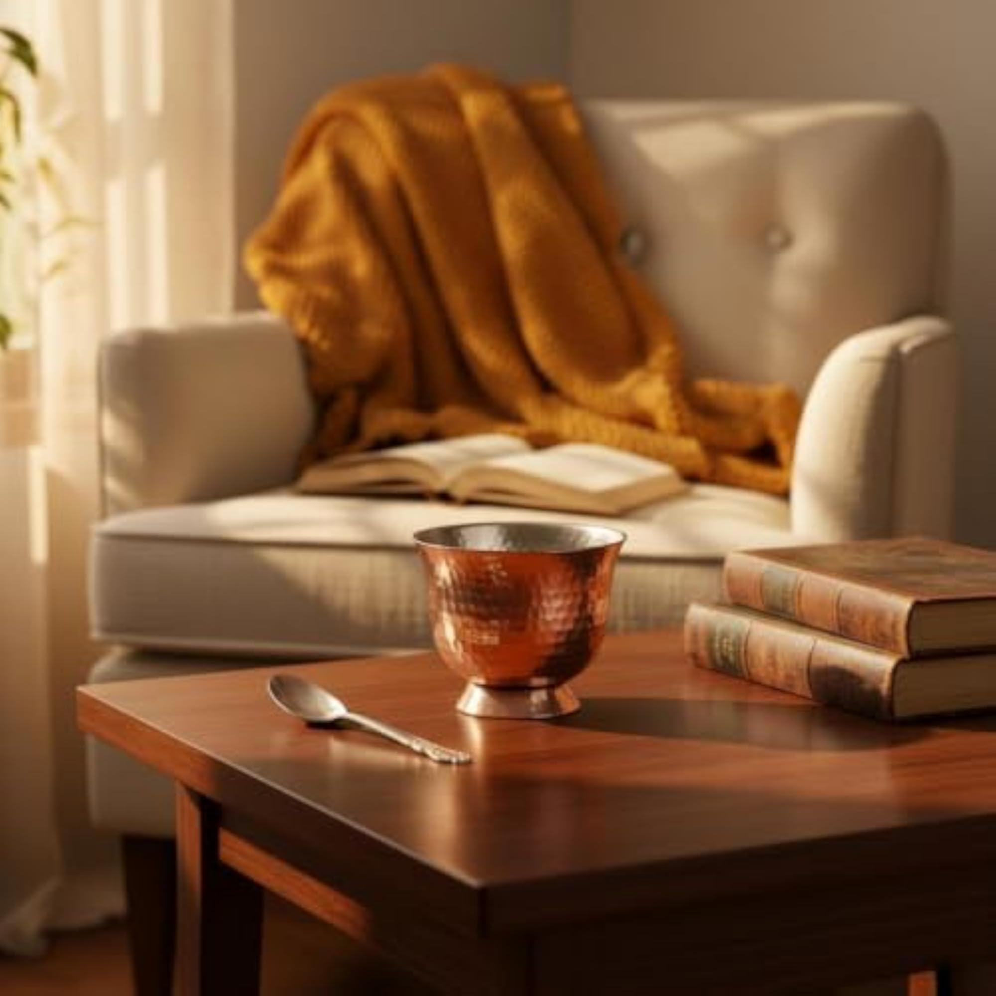 Copper Cup Thickened Copper Tea Cup Reusable Drinkware