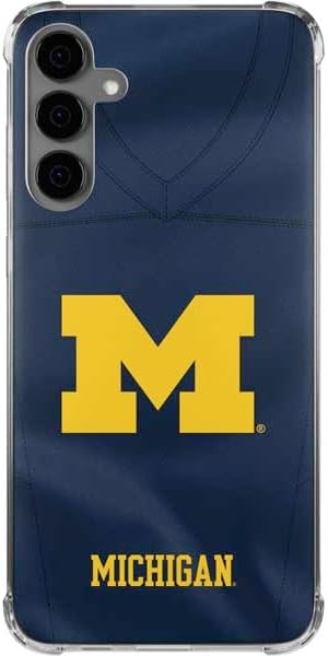 Skinit Clear Phone Case Compatible with Galaxy S24 Plus - Officially Licensed University of Michigan Wolverines M Design