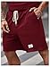 RoseSeek Men's Big and Tall Shorts Set Short Sleeve T Shirt and Track Shorts Clothing Set 2 Piece Outfits Burgundy 5XL