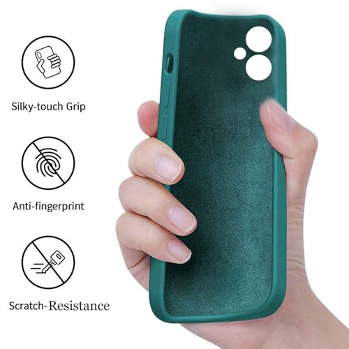 Image of A rtistque Back Cover Case for Samsung Galaxy M05 / A05 / F05 with Camera Protection | Shockproof TPU | Stylish Protective Design | Slim Fit | Ultra Matte | Back Cover - Green