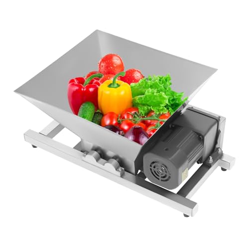 Electric Fruit and Apple Crusher,Electric Fruit Grinding Machine,Commercial Fruit, Bread, Brown Sugar Breaking Machine,tainless Steel Fruit Crushing Machine for WinePressing Brown Sugar Grinder