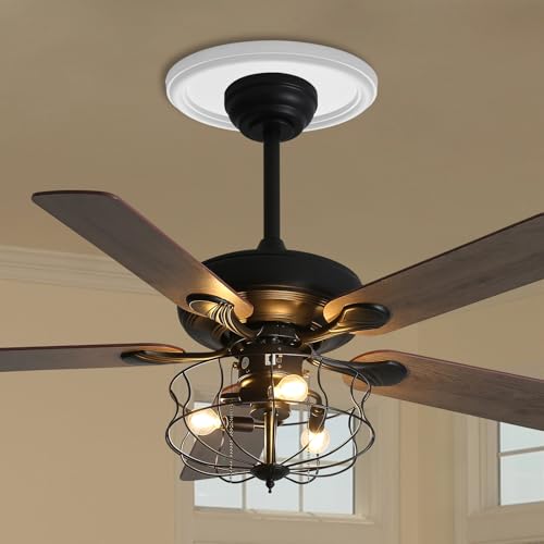 Image of White Molded PU Ceiling Medallion, 13 inch OD x 4 inch ID x 1 inch P | For Light Fixtures And Ceiling Fans, Fits Canopies Up To 10.25 inch