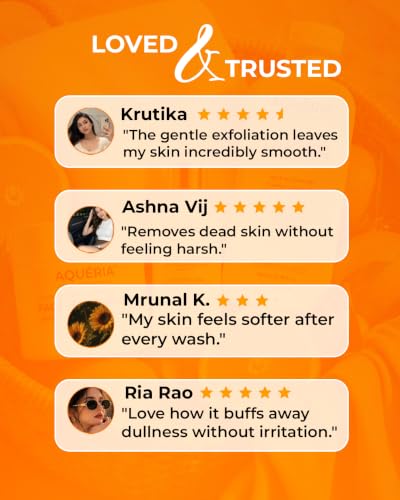Image of Aqueria 2-in-1 De-Tan & Brightening Soap with Vitamin C & Niacinamide | Instant Brightening & Exfoliating Soap with Kojic Acid | Scrub Side for Tan Removal & Smooth Side for Brightening (Pack of 3)