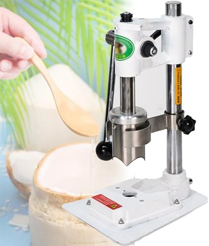 Coconut Opener Tool Set, Efficient and Safe Coconut Cracking Kit for Kitchen Use, Stainless Steel Material (White)