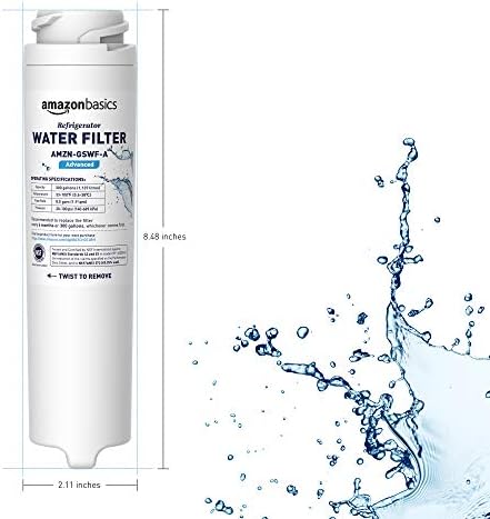 Amazon Basics Replacement GE GSWF Refrigerator Water Filter - Advanced Filtration