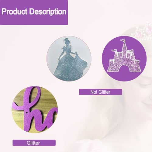 Image of Princess Birthday Banner Decorations - Pink Happy Birthday Garland Glitter Bunting for Girls Coquette Birthday Party Decorations Favor Supplies
