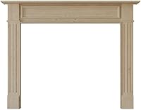Vista 9 de Modern Ember Eastfield 48x42 Inch Wood Fireplace Mantel Surround Kit Provincial Color - Traditional and Elegant Design; Includes Wooden Mantel