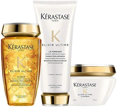 Kerastase Elixir Ultime Bain 250ml, Elixir Ultime Soin 200ml & Elixir Ultime Masque 200ml Pack