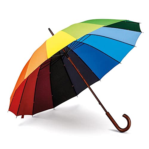 Paraguas arco iris Legami UMBMC0002 para evitar mojarte con un estilo moderno y compacto