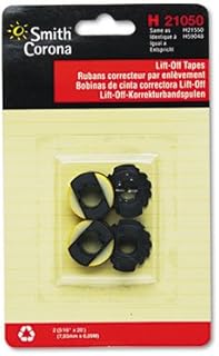 Smith Corona Products - Lift Off Correcting Tape - Sold as 1 PK - H Series Lift-Off Correcting Tape lifts off errors quickly and cleanly. Use only with correctable film black ribbon cassettes. Designed for use with the following typewriter/word processors: Smith Corona H Series Portable Electronic, CXL4000, 4500, Deville 80, 100, 200, 250, 265, Mark I, II, V, VII, X, XXV, PWP57, 14, 40, 57D, 60, 80, 90, 100, 145, 220, 850, SC100, 110, 200, 300, S