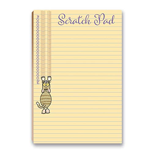Stonehouse Collection Cat Scratch Pad Funny Notepad with Magnet - 8.5' x 5.5' - USA Made - Funny Cat...