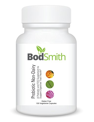 BodSmith Probiotic Non-Dairy is Gluten Free and Non GMO Contains 8 Species of microorganisms to Provide a Full Spectrum of probiotic strains for Proper Digestive Tract Health and Function