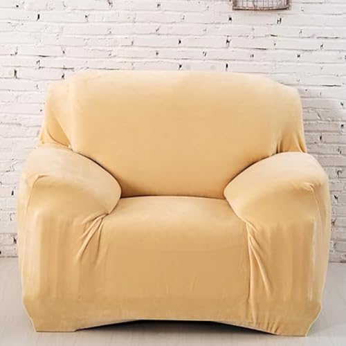 Housse de canapé en velours extensible lavable violette universelle - 3