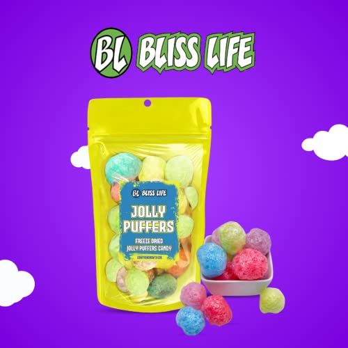 Jolly Puffers Freeze Dried Jolly Ranchers Candy 2Oz Package Freeze Dried Candy Original Very Sour Freeze Dry Candy Bulk Candy Great For Tiktok Tik Tok Challenge Sour Variety Pack #TOP4