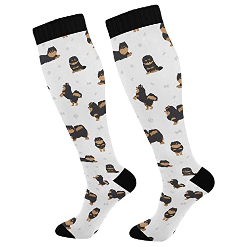 Image of Fisyme Socks for Women Men, Warm Comfort Athletic Crew Running Hiking Cycling Compression Socks