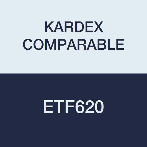 Kardex Compatible ETF620 End Tab Folder, Fas# 1 and 3, 11Pt Color Stock, Top and Side, A-Z Scale Printed on Tab, 11 3/4" x 9 1/2", 2-Ply, Tan, Pack of 50