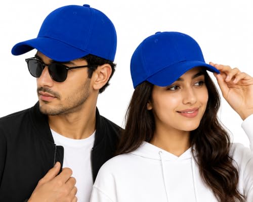 Image of Branded Cap for Men Women Unisex Boy's Girl's Topi Adjustable Strap Free Size Cotton Summer Sports Cricket Gym Dance Free Size