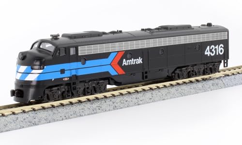 Kato KAT1761971 N Amtrak E8A Day One Pairs with Rainbow Era Passenger Set No.4316, White